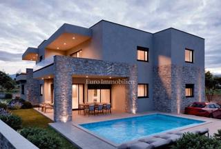 Betina, Tisno - appartamento nuovo con piscina vicino al mare