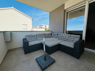 Novalja - appartamento con grande terrazza e vista mare