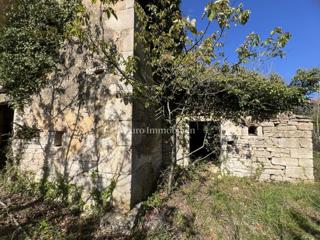 Istria, Svetvinčenat, rudere in pietra, terreno 1.101 m²