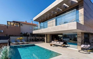 Modern urban villa with pool, island of Krk