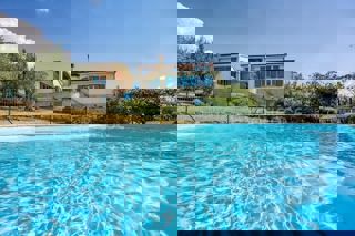Istria, Kaštelir - casa con piscina e VISTA MARE!