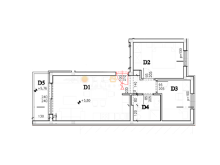 Appartamento Valdebek, Pula, 57m2