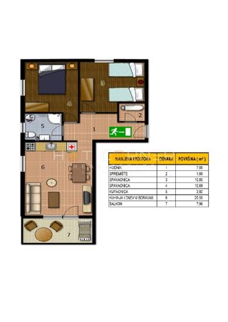 Appartamento Peroj, Vodnjan, 55m2