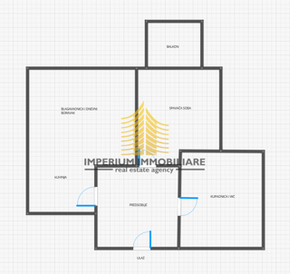 Appartamento, Vendita, Trešnjevka - Sud, Jarun, 50,24 m2, 1,5 locali (1S+DB)