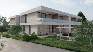 Rovigno, dintorni, appartamento al piano terra con giardino