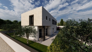 Kanfanar, surroundings, land with building permit and view