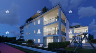 Appartamento moderno in edificio di nuova costruzione a Umago, a 400 m dal mare - 79 m², 2 camere da letto + soggiorno con angolo cottura, Istria.