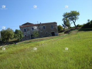 Istria, Motovun, vendita di terreno edificabile di 1.900 m2 e terreno agricolo di 16.637 m2, costruzione di un agriturismo, villa, infrastrutture nelle vicinanze.