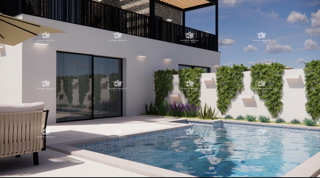 Umag, Valica, duplex di lusso con piscina 143 m2, 3 camere da letto + soggiorno con zona pranzo