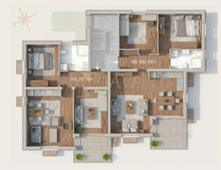 Appartamento Saršoni, Viškovo, 65,63m2