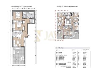 Appartamento Punta Kolova, Opatija, 106,93m2
