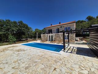House with a pool under renovation, island of Krk