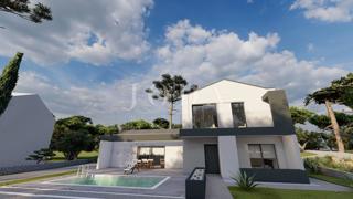 Modern villa with a pool - under construction