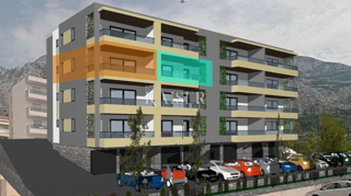 Makarska - Moderno appartamento con due camere da letto e loggia in un nuovo edificio