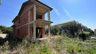 L'isola di Krk, Krk - una casa in fase Rohbau con vista sul mare
