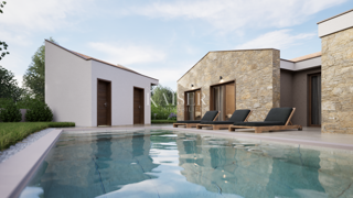 Istria - Barban, nuova casa a un piano con piscina