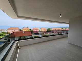 Malinska - appartamento in costruzione 80m2, vista mare