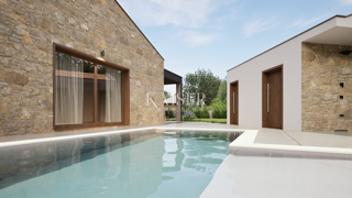 Istria - Barban, nuova casa a un piano con piscina