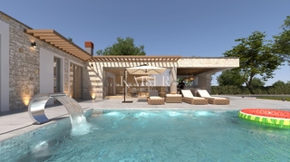 Istria - Visignano, moderna casa a un piano con piscina