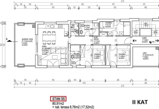 Appartamento Mandre, Kolan, 90m2