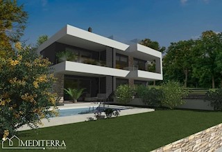 Contessa Residence 6., appartamento 3., con terrazza sul tetto, Cittanova, Istria