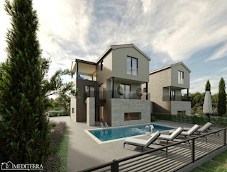 Nuovo progetto, ville con piscina, con vista sul mare, Cittanova, Istria