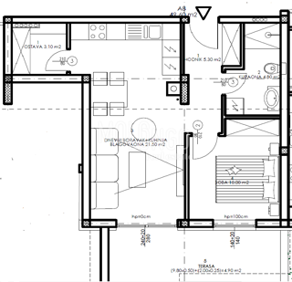 PULA – NOVOGRADNJA | Stan u prizemlju 49,60 m² | terasa | garažno parkirno mjesto