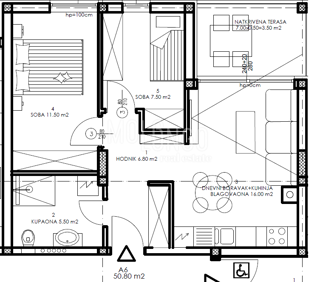 PULA – NOVOGRADNJA | Stan u prizemlju 50,80 m² | terasa | garažno parkirno mjesto