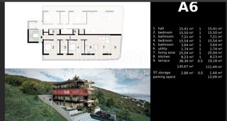 Appartamento/appartamento Ičići, Opatija - Okolica, 118,67m2