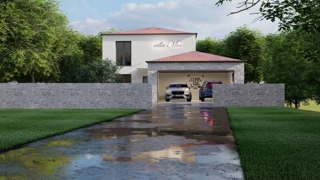 ISOLA DI KRK, MALINSKA - Casa moderna con piscina, vista mare e garage