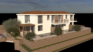 ISOLA DI KRK, NJIVICE - Casa a schiera con piscina, nuova costruzione