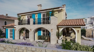 LINARDIĆI - Villa rustica con piscina e vista aperta sul mare