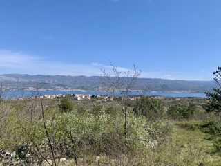 ISOLA DI KRK, POLJE – Terreno edificabile 914 m² con vista panoramica sul mare