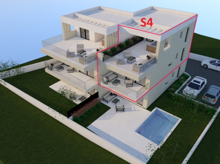 Vodice - appartamento su due livelli s4 con terrazza sul tetto a 750 m dalla spiaggia