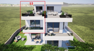 Tribunj, Sovlje - appartamento con terrazza sul tetto, vista mare