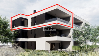 Vodice, SRIMA - **NUOVA COSTRUZIONE** Appartamento S8, II piano, vista mare, 300 m dalla spiaggia