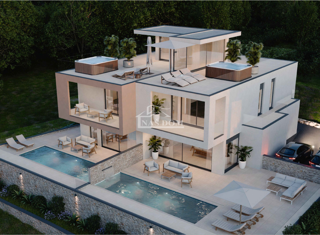 VODICE - **NUOVA COSTRUZIONE** Dvojna kuća con vista mare