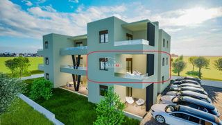 Vodice-*NUOVA COSTRUZIONE* Appartamento S6, 2 camere + soggiorno, 1° piano, vista mare