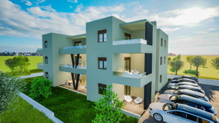Vodice-*NUOVA COSTRUZIONE* Appartamento S6, 2 camere + soggiorno, 1° piano, vista mare