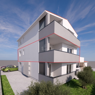 Appartamento bilocale al primo piano con vista mare