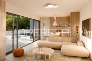 Krk – Villa moderna a schiera con piscina e vista panoramica sul mare