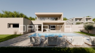 ISOLA DI KRK – Nuova costruzione di lusso con vista panoramica sul mare