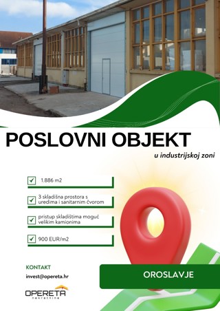 Vendita, Edificio commerciale, Oroslavje, Milana Prpića, 1886m2