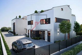 Istria, Parenzo - NUOVA COSTRUZIONE VICINO A PARENZO - Moderna casa bifamiliare su 3 piani, cortile e vista!