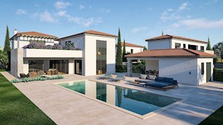 LOVREČ-VILLA IN COSTRUZIONE CON PISCINA