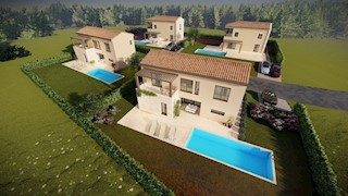 BADERNA - VILLE MODERNE IN COSTRUZIONE CON PISCINA