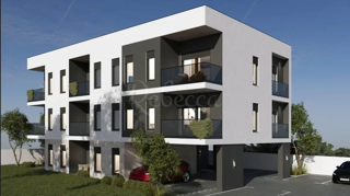 Appartamento al piano terra, 2 camere, 65 m2, giardino, nuova costruzione, Pola