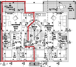 Appartamento al 1° piano, 66,50 m2, Valbandon, NUOVO