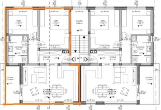 Appartamento al 1° piano, 120 m2, 2 camere da letto, garage, parcheggio, Štinjan, NUOVO