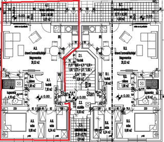 Appartamento al piano terra, 60,09 m2, Valbandon, NUOVO